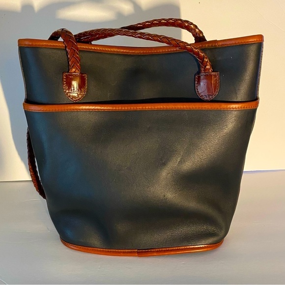 BRIGHTON “Caroline” Leather Shoulder Bag w/ Dbl Braided Straps & Silver Charm - Picture 2 of 7